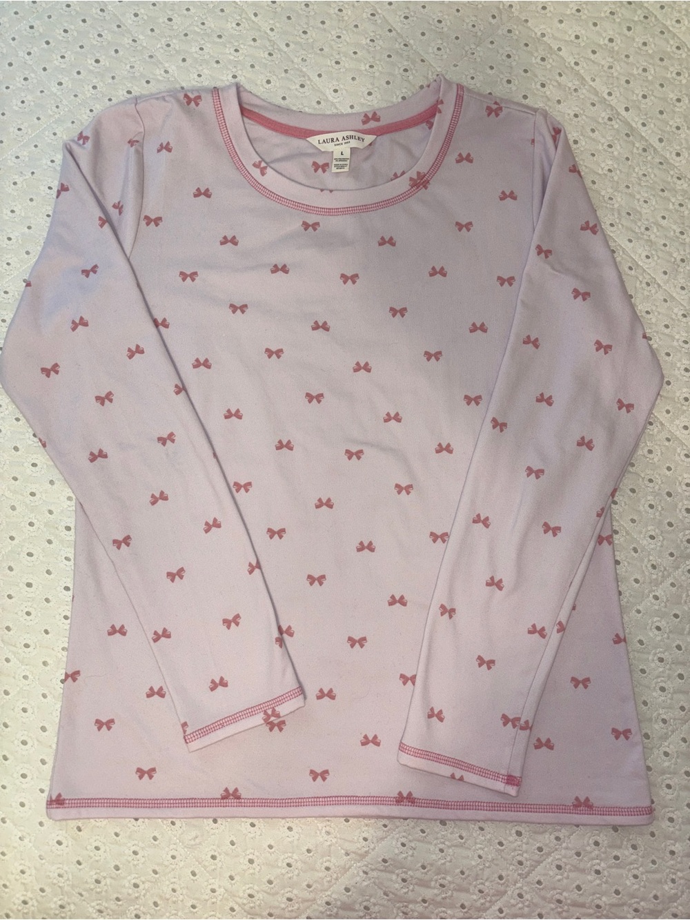 LAURA ASHLEY Pink Bow Thermal Set